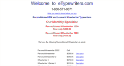 Desktop Screenshot of etypewriters.com